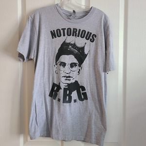 NOTORIOUS R.B.G. Ruth Bader Ginsburg Graphic Tee Women's Size Large